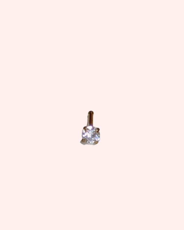 Straight Nose ring- gold